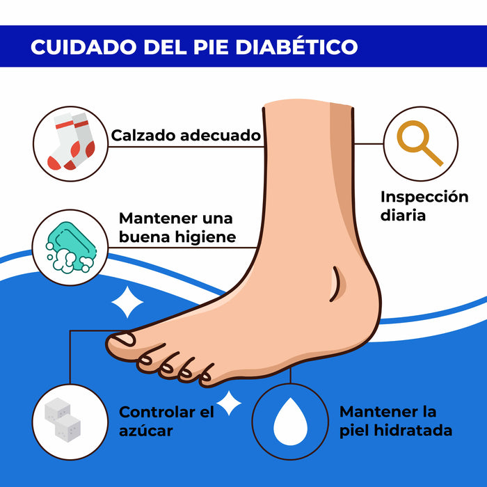 Calcetín Especial Largo para Diabéticos Algodón Negro 40-45