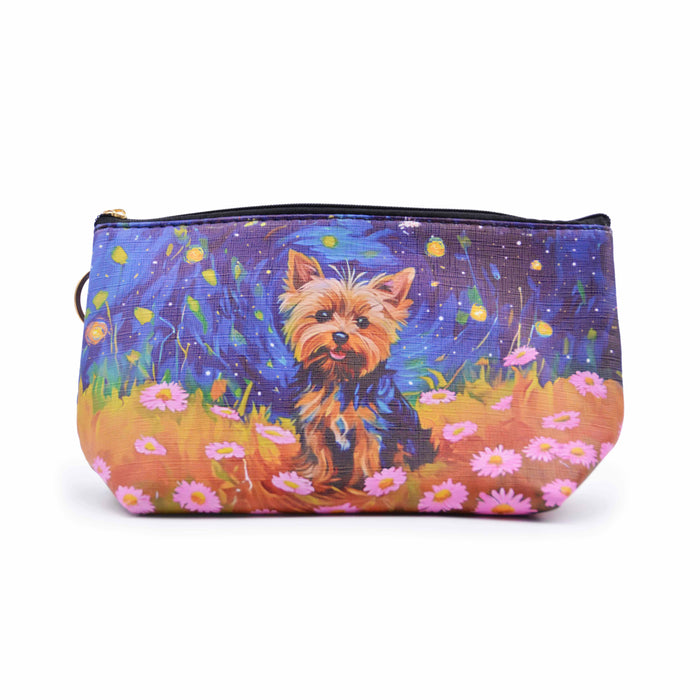Cosmetiquero Perro Yorkshire Floral Sueño