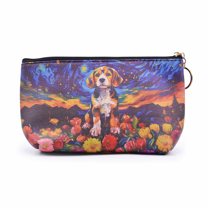 Cosmetiquero Perro Beagle Floral Sueño