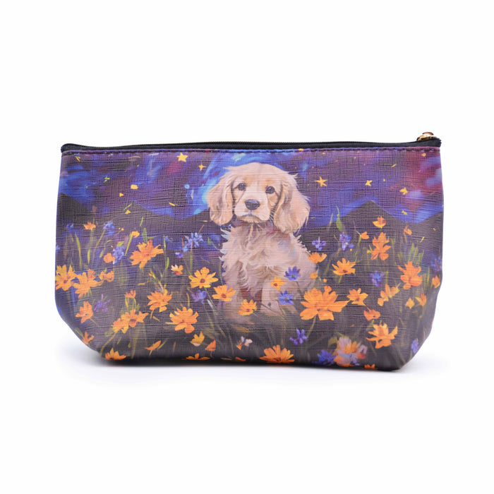 Cosmetiquero Perro Cocker Spaniel Floral Sueño
