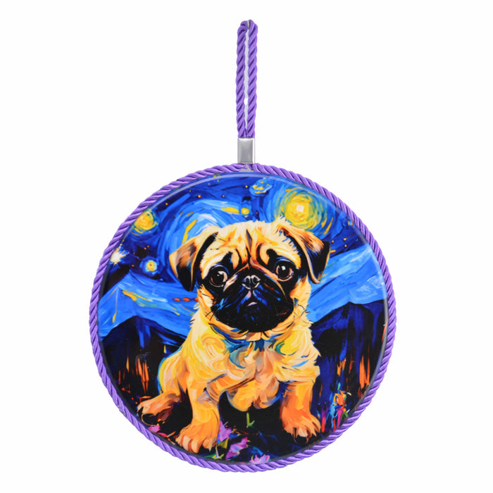 Posaollas Perro Pug Sueño Floral
