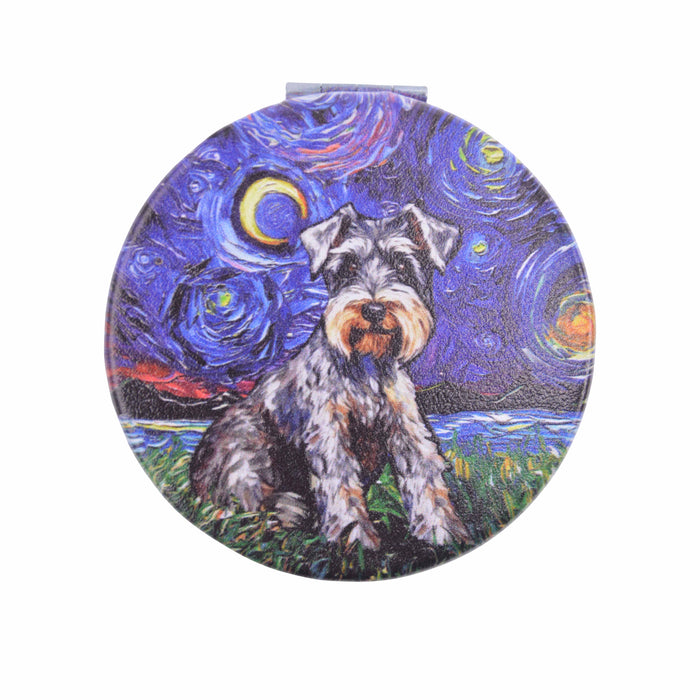 Espejo de Cartera Perro Schnauzer