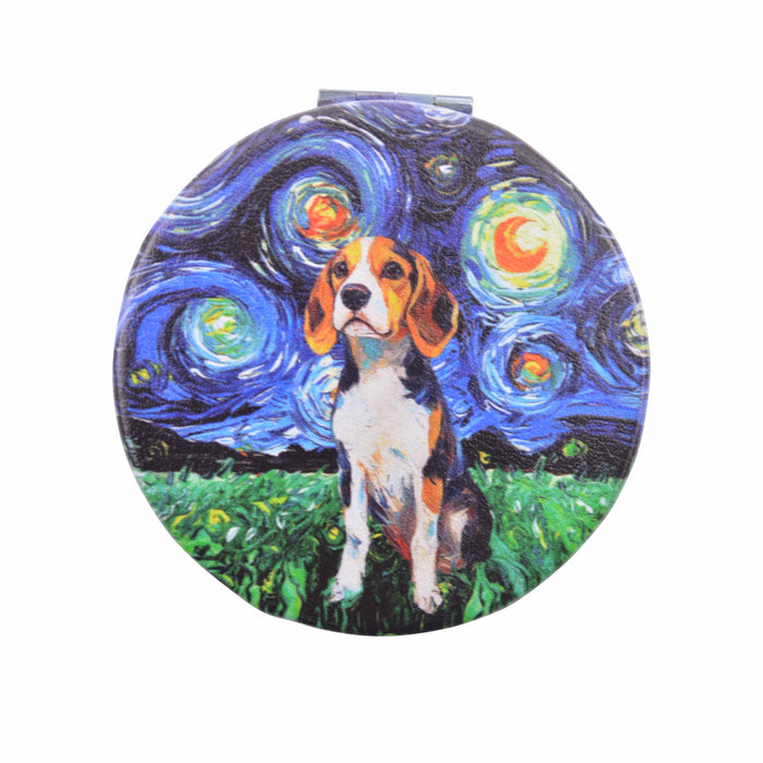 Espejo de Cartera Perro Beagle