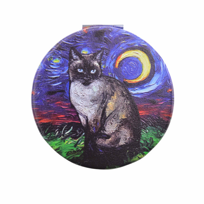 Espejo de Cartera Gato Siamés