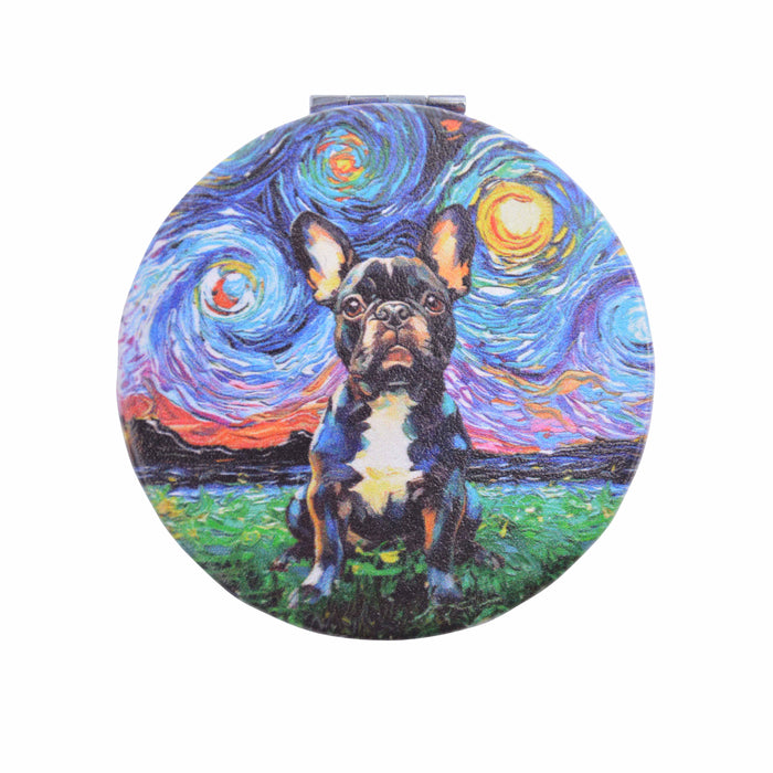 Espejo de Cartera Perro Bulldog Francés