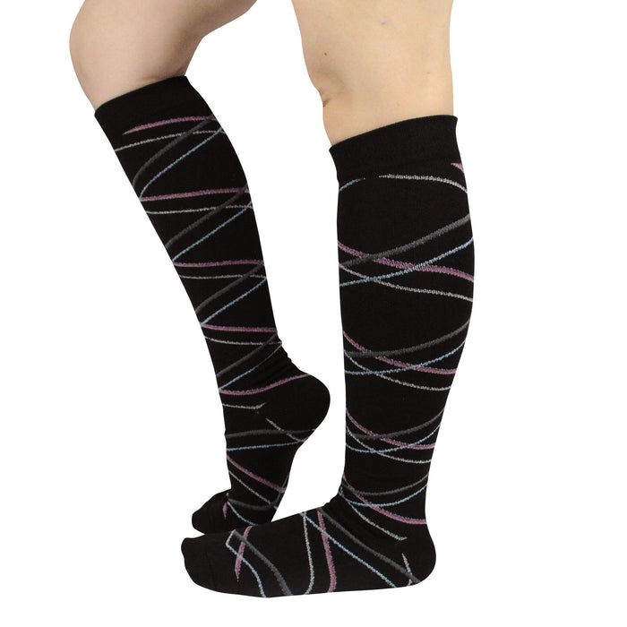 Bucanera compresion negra rayas colores terapeutica modelo 91-92