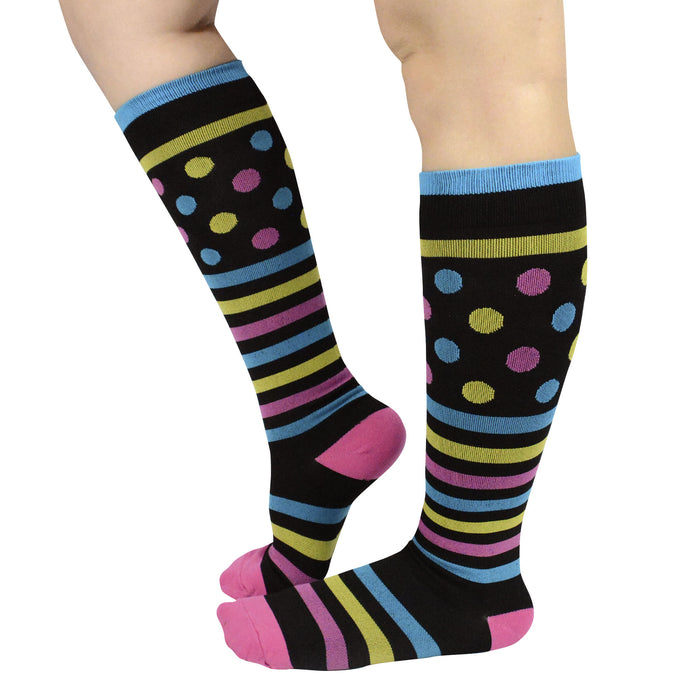 Bucanera compresion puntos y rayas colores terapeutica modelo 39-40