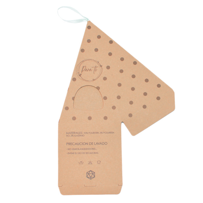 Caja para ti calcetin toalla vacia