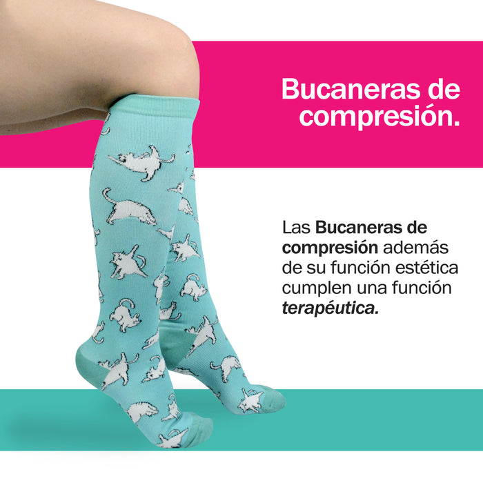 Infografia bucaneras compresion terapeutica modelo