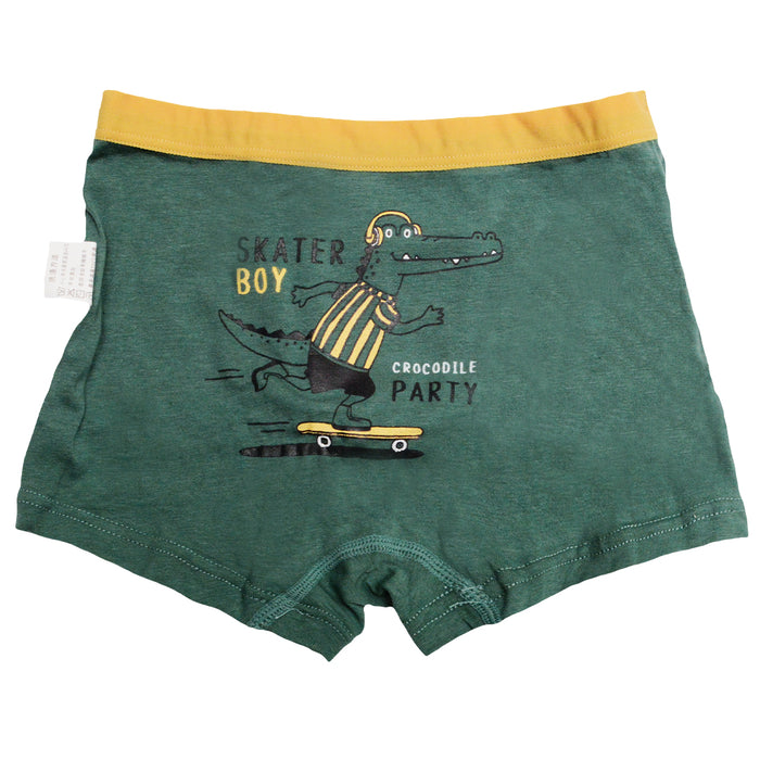 Pack 4 boxer nino colores cocodrilo skate 2093