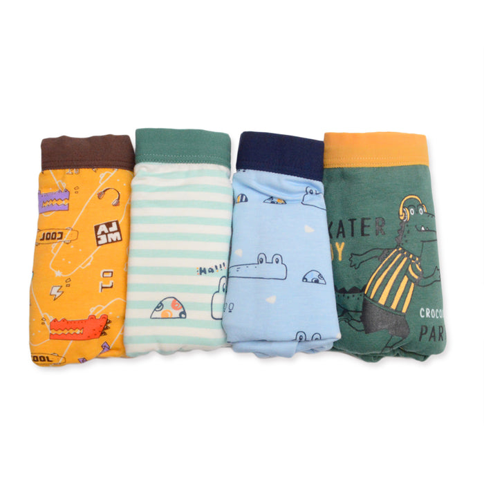 Pack 4 boxer nino colores cocodrilo skate cool 2093
