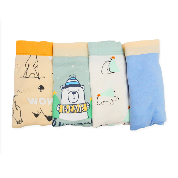 Pack 4 boxer niño colores oso polar 2091
