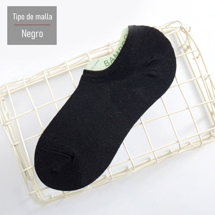 Pack 6 calcetines bambu invisible malla delgada 3940