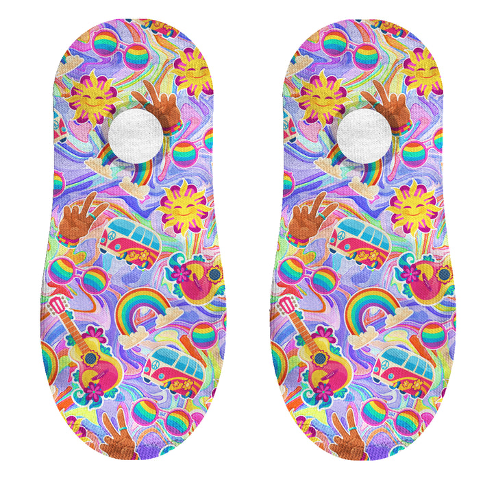 Calcetin invisible poliester multicolor hippie 9
