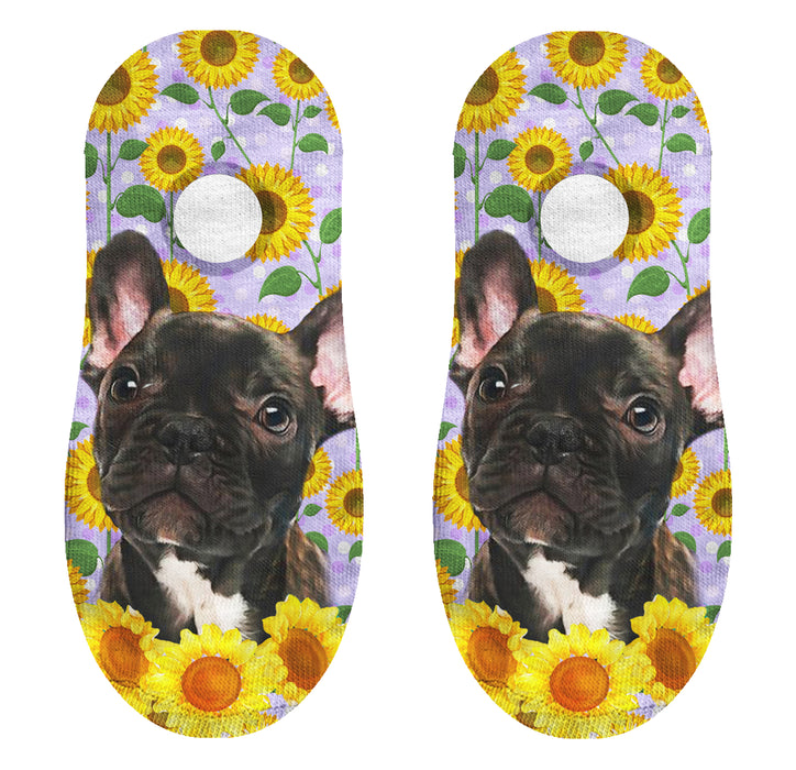 Calcetin invisible poliester perro bulldog frances 32