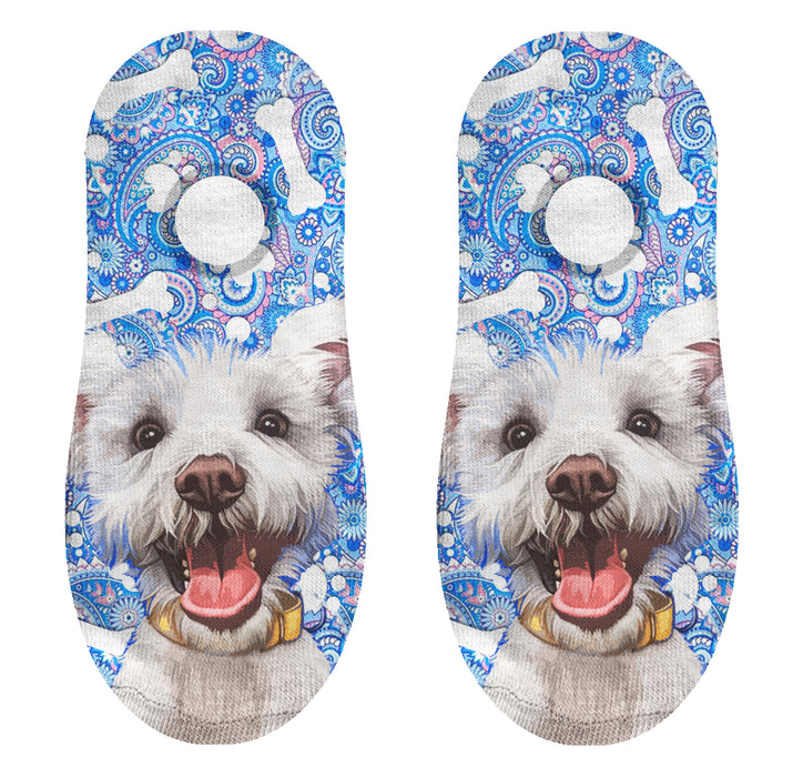 Calcetin invisible poliester perro huesos 29