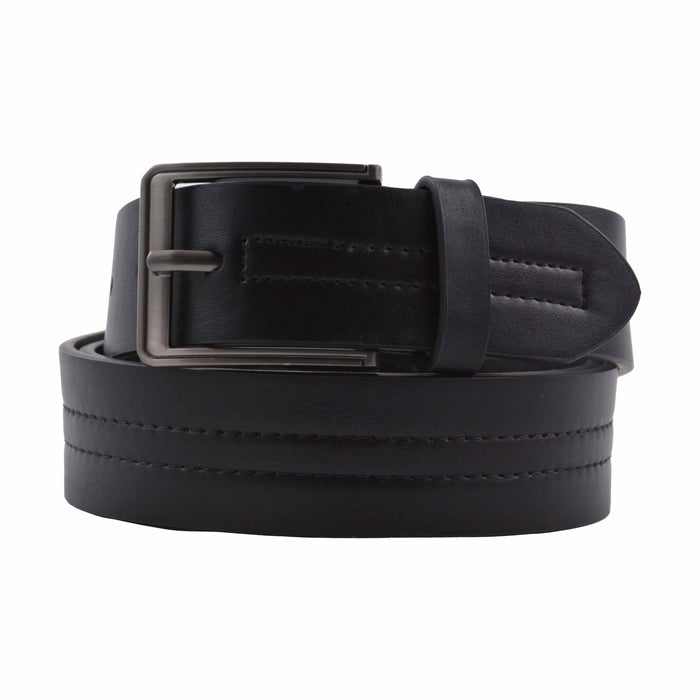 Cinturon sintetico negro hombre 4058