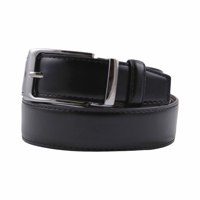 Cinturon sintetico negro hombre reversible 4060