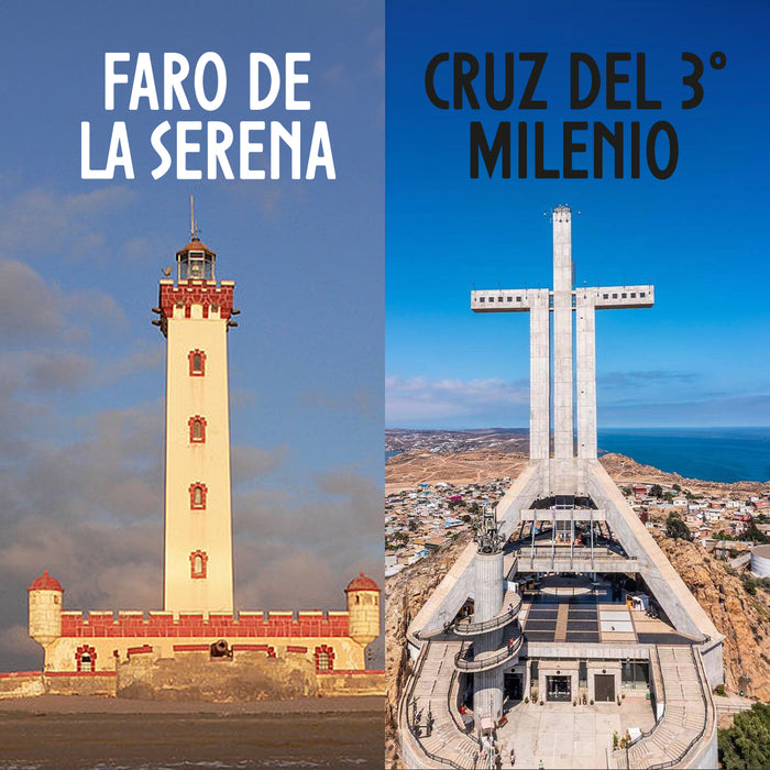 Portada calcetin chile largo algodon Faro de la serena hombre 601