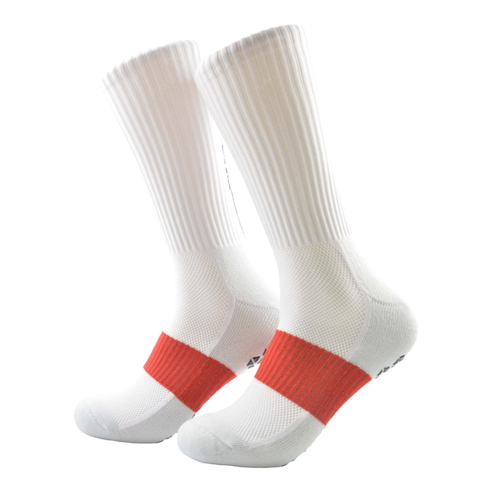 Portada calcetines largos poliester futbol blanco 4021-2