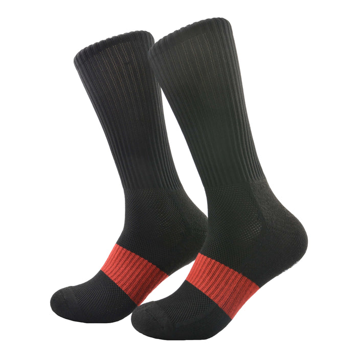 Portada calcetines largos poliester futbol negro 4021-1