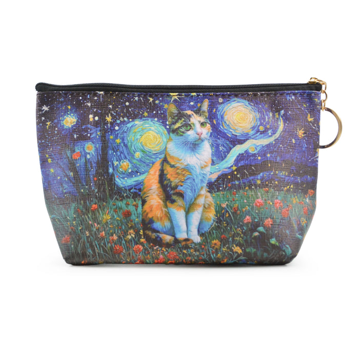 cosmetiquero perro Van Gogh pintura arte noche calico 4051-4