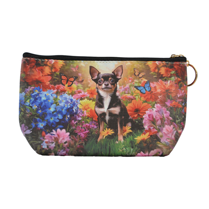 Portada cosmetiquero perro jardin chihuahua 3987-1