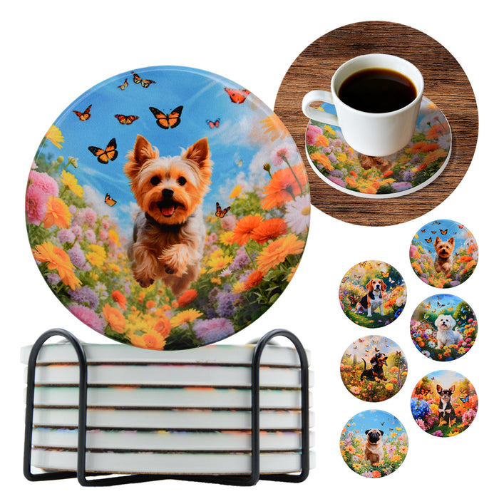 Posavaso ceramica corcho perros base 3921