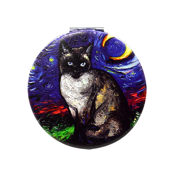 Espejo de Cartera Gato Siamés