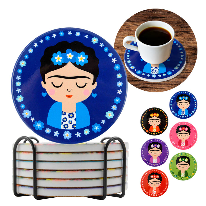 Set de 6 Posavasos Fruit Colores