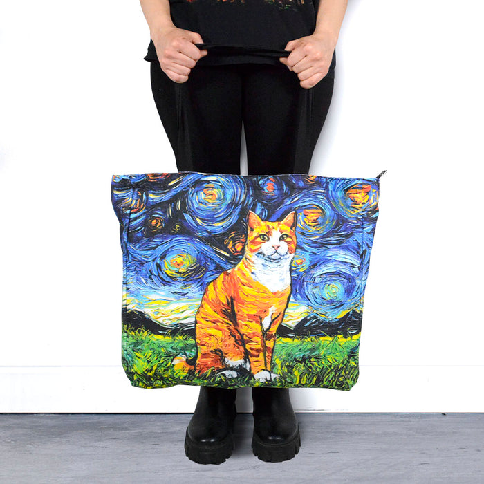 bolso rectangular gato rubio van gogh