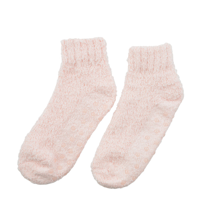 calcetin algodón media pierna antideslizante rosado toalla 3715-4