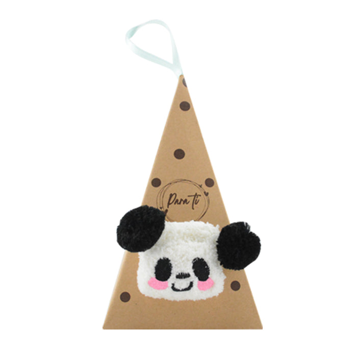 calcetin de toalla panda