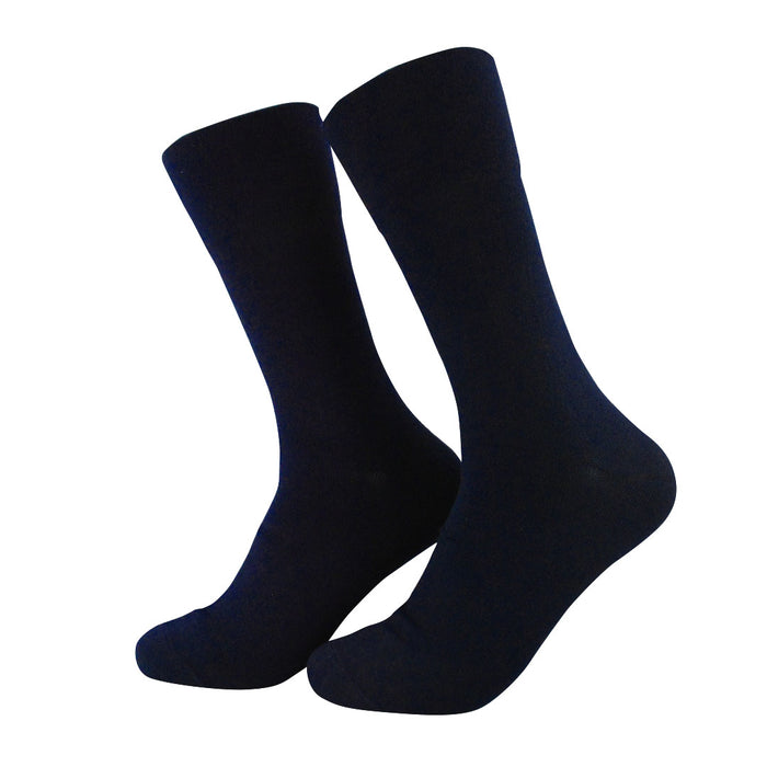 calcetin largo diabetico suave azul marino