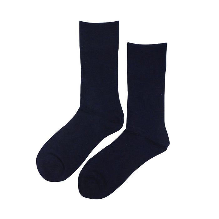 calcetin largo diabetico suave azul marino