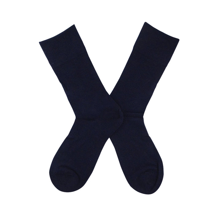 calcetin largo diabetico suave azul marino