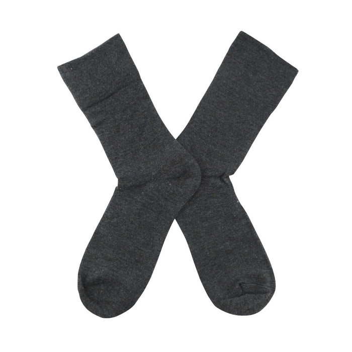 calcetin largo diabetico suave gris