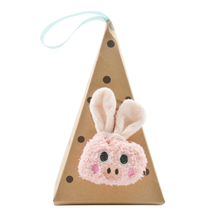 calcetin largo toalla chancho rosado 4018-7