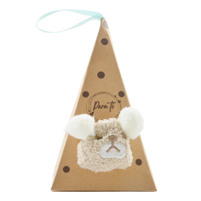 calcetin largo toalla coneja rosada 4018-11