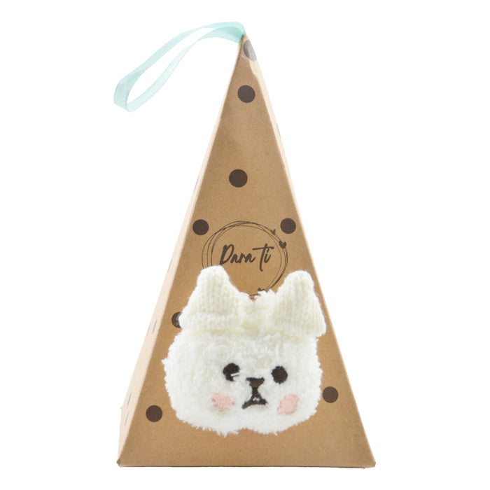 calcetin largo toalla conejo azul 4018-3