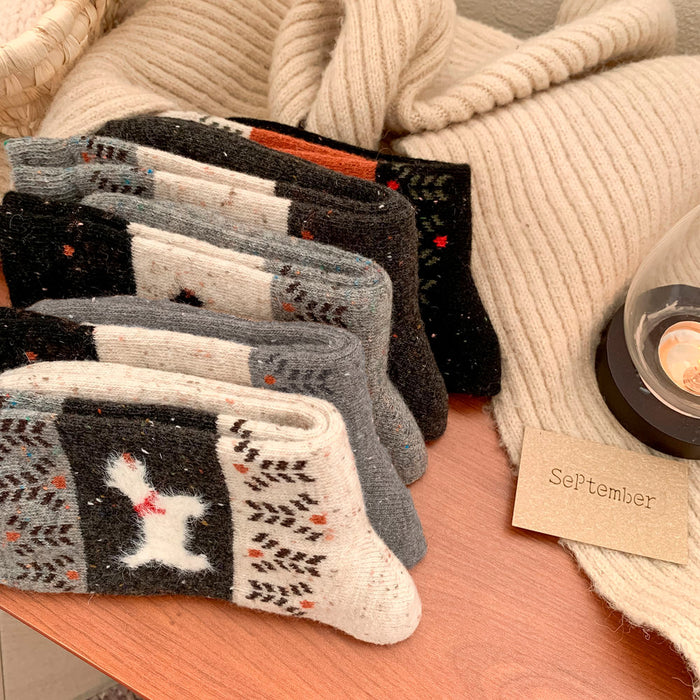 calcetin algodon largo perros gruesos 4014