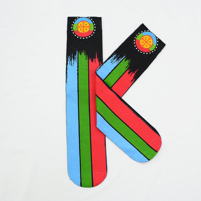 calcetin sublimado mapuche poliester 3D-18