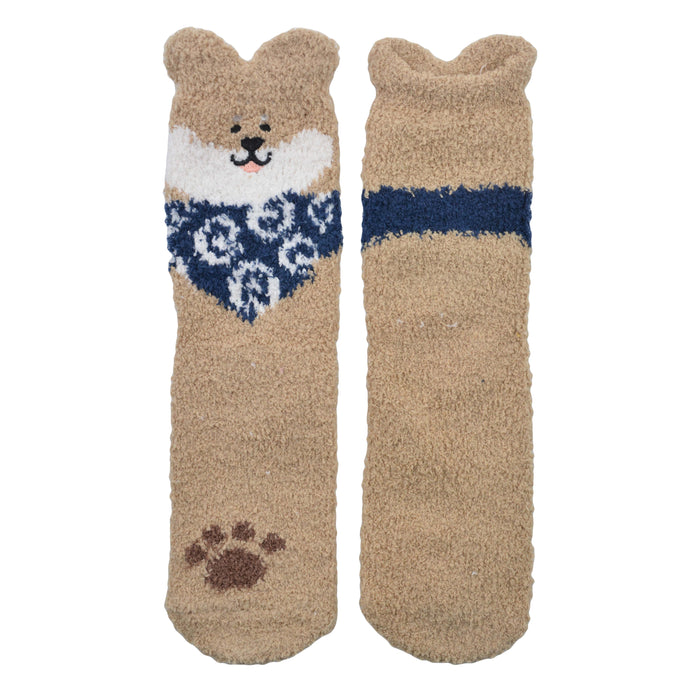 calcetin toalla largo perro beige 4019-3