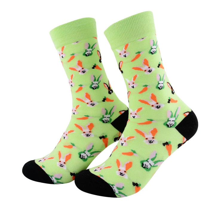calcetines algodon largo cabezas conejo colores talla 35-40