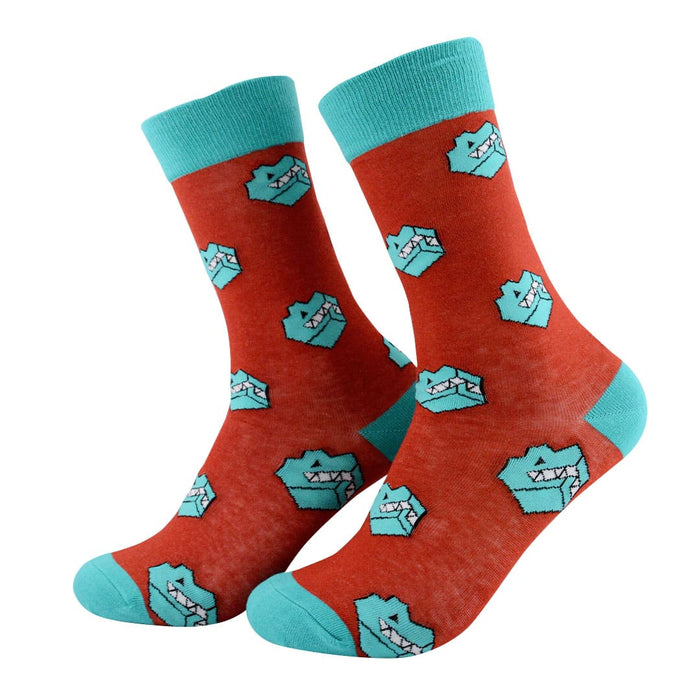 calcetines algodon largo cabezas dinosaurios talla 35-40