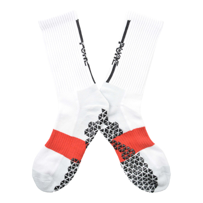 calcetines largos poliester futbol blanco 4021-2