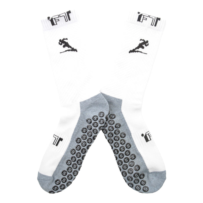 calcetines largos poliester futbol blanco 4022-2