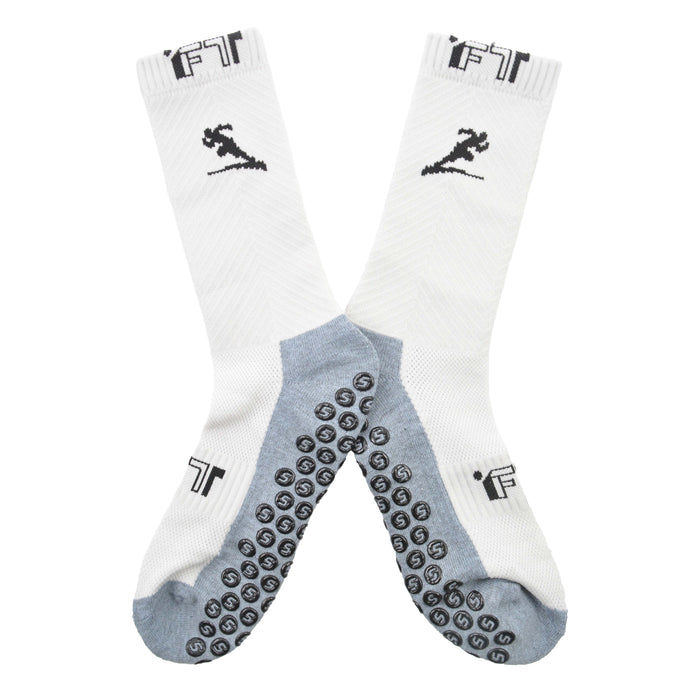 calcetines largos poliester futbol gris 4022-3