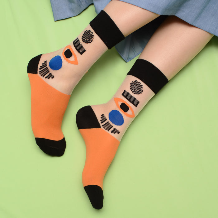 calcetines largos malla transparentes mujer 35-40 modelo 1829-7-2