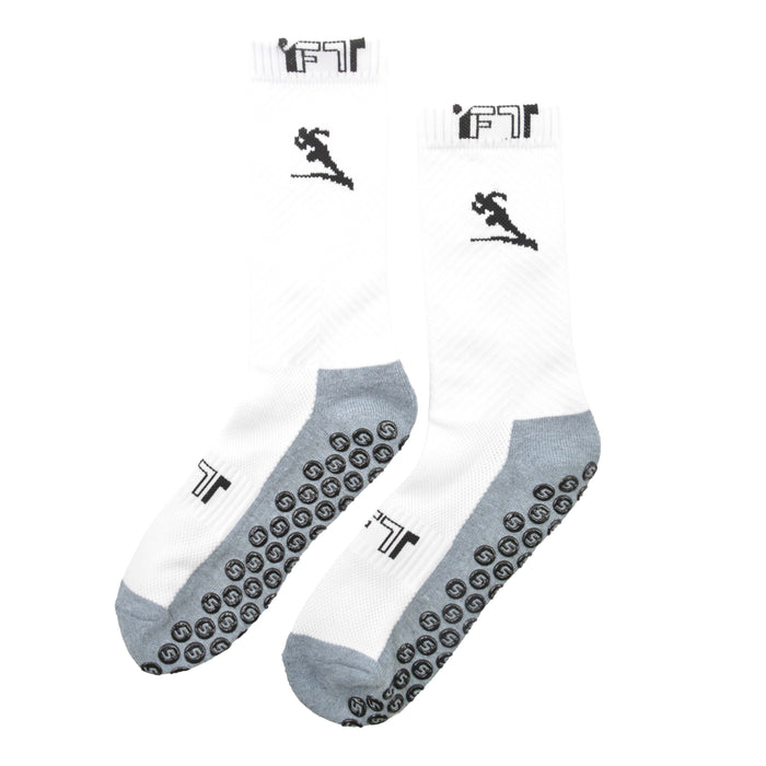 calcetines largos poliester futbol blanco 4022-2